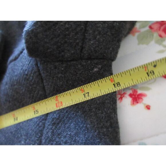 Banana Republic Women's Gray Pea Coat Wool Blend Toggle Button XS Pockets - Picture 11 of 12